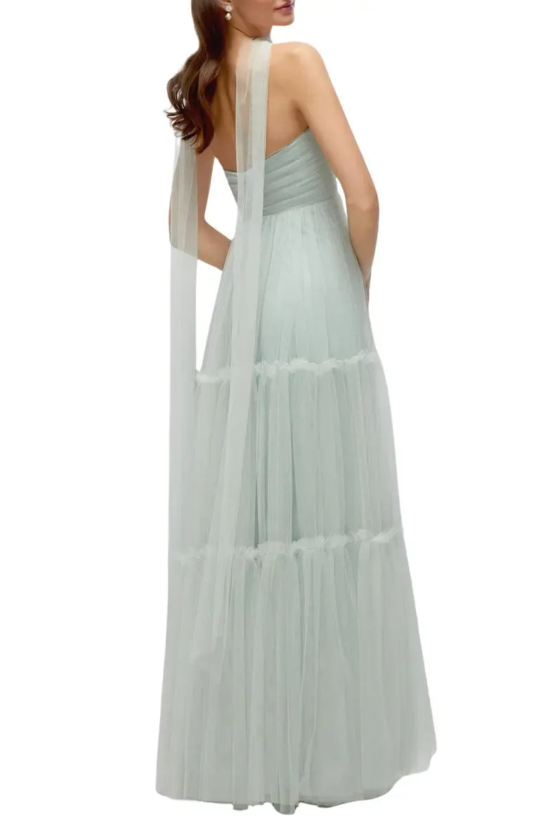 Beautiful A-Line Strapless Sleeveless Zipper Up Floor-Length Prom Dress